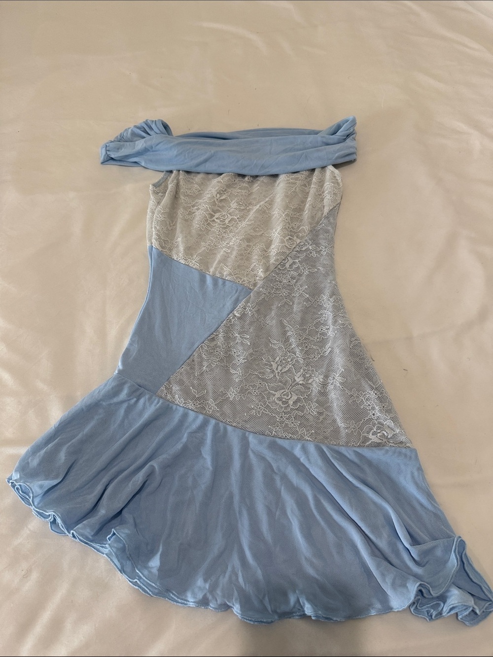 Peppermayo Lace-Panel Slip Dress
